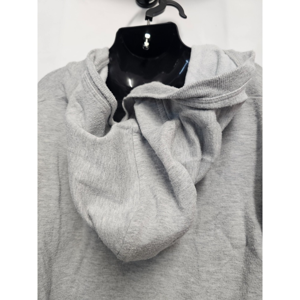 Athleta Girl gray one piece hooded jumpsuit 14 zipper thumb holes pockets - Picture 11 of 12